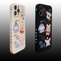 เปลือกซิลิโคนด้านตรง เคส ไอโฟน11 12promax 13 เคสไอโฟน12Pro เคสโทรศัพท์มือถือ ลายการ์ตูน Pooh Bear Edward Pooh Mr Sanders สำหรับ iPhone 12promax 12Pro เคส i11 caseiPhone11PROMAX เคส 8 7plus SE XS XR IX 6 case