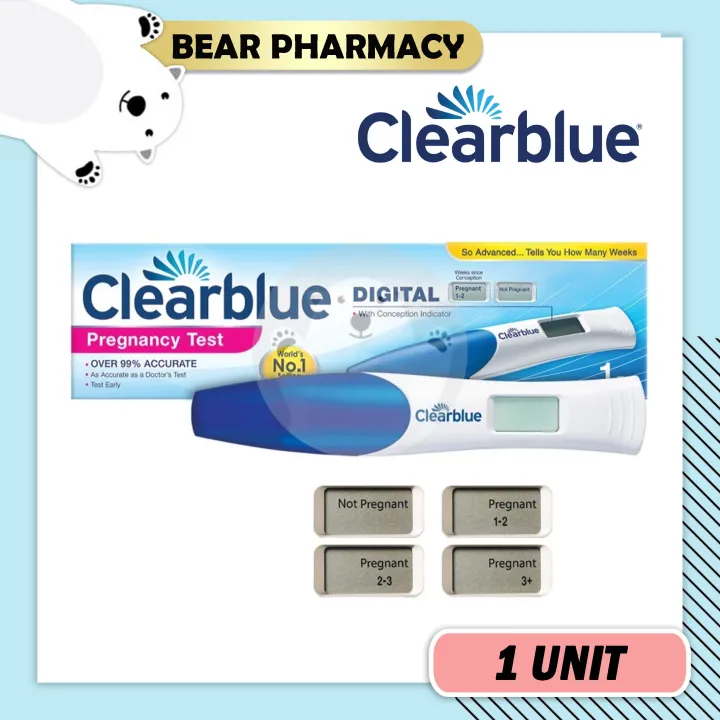 CLEARBLUE Digital Pregnancy Test with Weeks Indicator 1 Test [Exp: 01/ ...