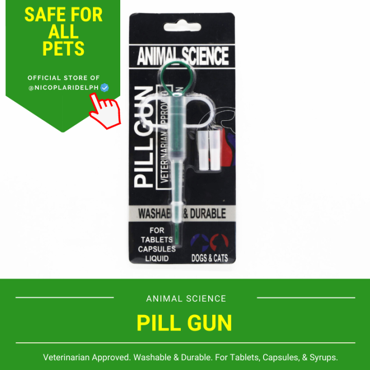 Animal Science Reusable Pill Gun to Easily Give Pills, Capsules and