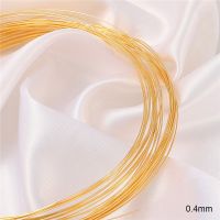 0.35mm-1mm 1MBag 18K Flexible Copper Wire Frame Plating 18K Real Gold For celet Necklace Chain DIY Jewelry Making Findings