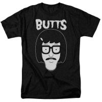 Anime Bobs Burgers summer mens 100% cotton round neck Cartoon short-sleeved T-shirt