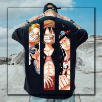 เสื้อยืดสําหรับผู้ชายI.Anime รูปแบบขนาดใหญ่ One Piece เสื้อกราฟิกคลาสสิกหลวมเสื้อยืดขนาดใหญ่ bAR