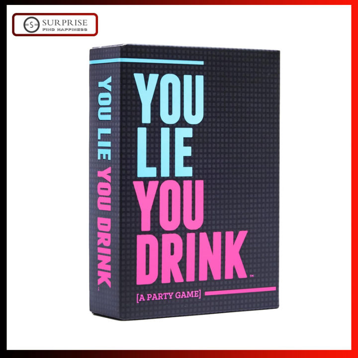You Lie You Drink - The Drinking Game for People Who Can't Lie [A Party  Game]