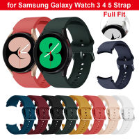 สายนาฬิกาซิลิโคนนิ่ม20mm สำหรับ Samsung Galaxy Watch 3 4 5 ฟิตเต็มที่สายรัดข้อมือสายสำรองสำหรับ Samsung Galaxy Watch Active/Gear S2