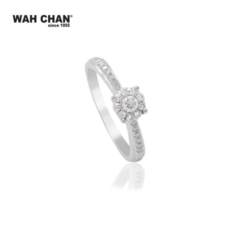 WAH CHAN White Gold Diamond Ring | Lazada