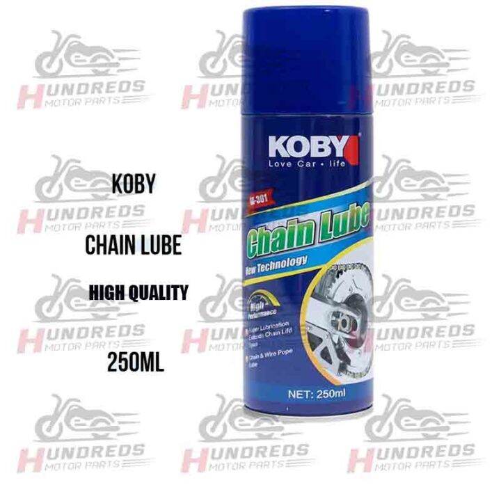 🟥 KOBY CHAIN LUBE 250ml High Performance Lubricants Bike Motorcycle