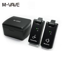 กีตาร์ไร้สายระบบกีตาร์ไร้สาย M-Vave 2.4G เครื่องรับส่งสัญญาณชาร์จได้4ช่องระบบกล่องชาร์จไฟได้