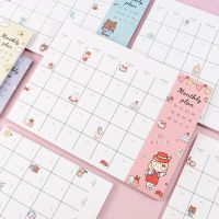 Kawai Memo pad B5 Monthly plan the students Planner Agenda Notebook Goals Habit Schedules Stationery Office School Supplies Note Books Pads