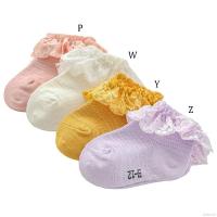 ♕ babyme ღ Baby Girl Cute Socks Ruffle Lace Cotton Short Socks Infant Children Socks