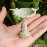 Fairy Garden Bird Bath Miniature Garden เรซิ่น Birdbath Feeder Fountain Bonsai หม้อ Mini Garden ตกแต่งเครื่องประดับ Accessories