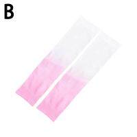 Gradient Ice Sleeves Women Men Summer Rainbow Color Arm New Cycling Sunscreen Warmers Gloves Girls Long-Sleeved Outdoor Sports R2C7