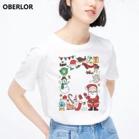 ข้อเสนอพิเศษ เสื้อยืดChristmas Happy Series T-Shirt Santa Claus With Christmas Ball Women And Men TShirt Cool Design Tee 161S-5XL