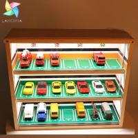 Lahemia เคส1/64ที่จอดรถกันฝุ่นสำหรับฉากของเล่นรถ Diecast