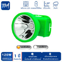 TMG ไฟฉายคาดหัว LED flashlight headband head battery 120W small flashlight Mount Si ษะ flashlight mount forehead head slit lamp rubber ส่องสัตว์ handle frog insect handle finding fish fishing check แบตเตอรี่ลิเ