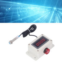 มอเตอร์ เครื่องวัดความเร็วรอบ Magnetic Induction Hall Sensor Anti Interference Digital RPM Speed ​​Meter with Alarm US Plug 100-240V