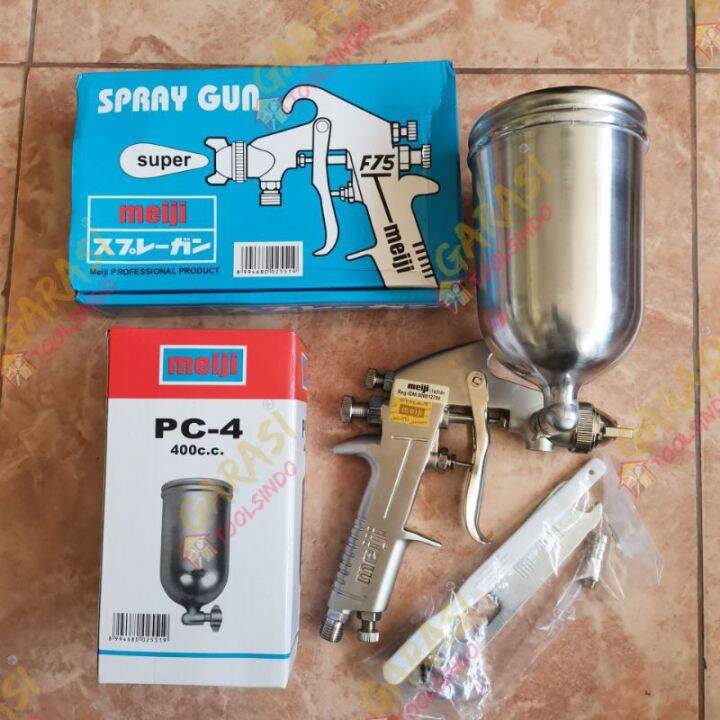 Spray Gun Meiji F Tabung Atas Spraygun Meiji Spet Alat Cat Semprot Kompresor Tabung Atas