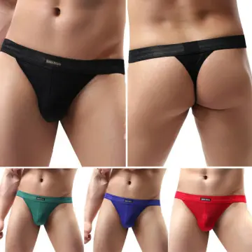 Men Thin Low-rise G-string Briefs Underwear Sexy Thong Panties Underpants  T-Back