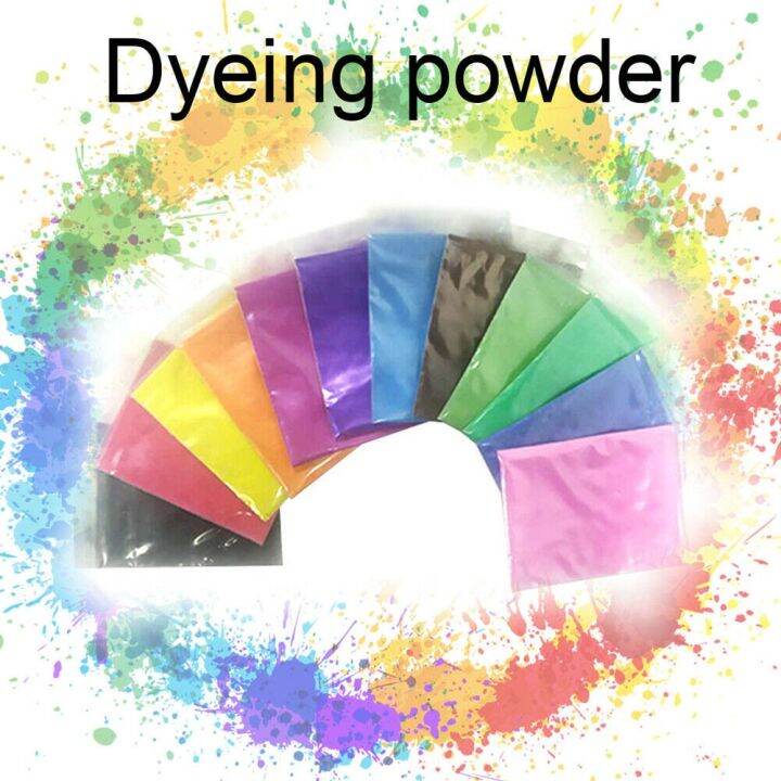 【ราคาถูก 】 Fabric Decorating Tie Dye Kit DIY Craft For Clothing Permanent Dyeing Powder Art