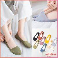 Golden  ถุงเท้าคัชชูแฟชั่นฤดูร้อน สีสันน่ารัก สําหรับสุภาพสตรี จํานวน Boat socks