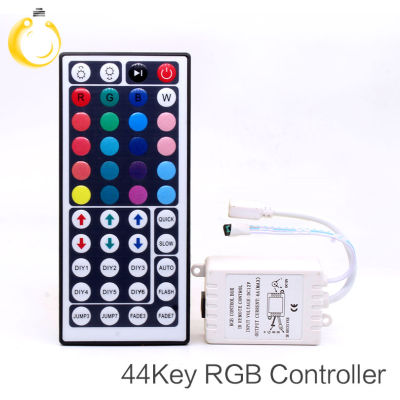 Yingke ตัวควบคุมไฟ Led ควบคุมแบบ Ir Rgb 44ปุ่มไฟ Led รีโมทควบคุม Ir หรี่ Dc12v 6a สำหรับ Rgb 3528 5050แถบไฟ Led