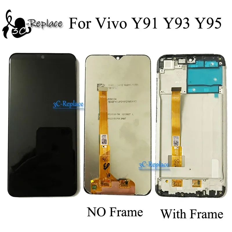 Test Grade AAA For Vivo Y91 Y91i Y91c Y93 Y93s Y93st Y95 MT6762 LCD Display  Touch Screen Digitizer Assembly Replacement Parts - AliExpress