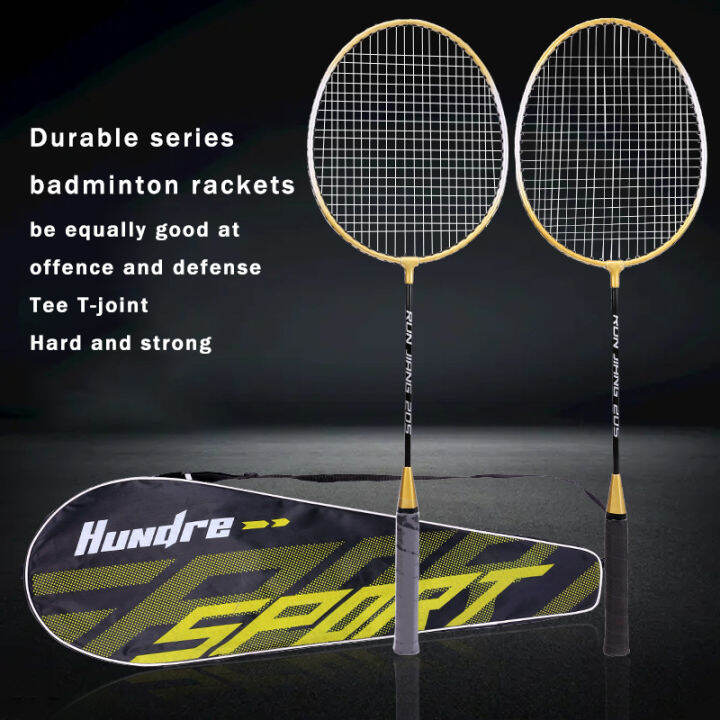 Badminton Racket Couple Alloy Split Racket Student Beginner Badminton Racket with 1 Free