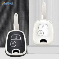 Fashion TPU Car Key Case Cover Shell For Peugeot 106 107 206 207 306 307 406 407 For Citroen C1 C4 Protector Fob Bag Accessories Key Chains