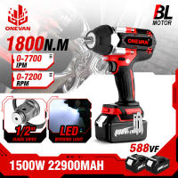 【จัดส่งฟรี】บล็อกไฟฟ้า Makita 1800N.M Brushless ประแจผลกระทบไฟฟ้า1/2นิ้วประแจไร้สายไดร์เวอร์เครื่องมือไฟฟ้าสำหรับ