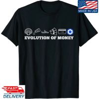 The Evolution Of Money Chainlink LINK Crypto Cryptocurrency T-Shirt LINK Coin