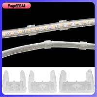 FUYE83644 10PCS พีพี หัวเข็มขัดสาย LED โปร่งใสโปร่งใส กันน้ำกันน้ำได้ ขั้วต่อมุม อุปกรณ์เสริมเสริม การเชื่อมฟรี ข้อต่อสวมคลิปออน สำหรับ LED 5730/5050/2835