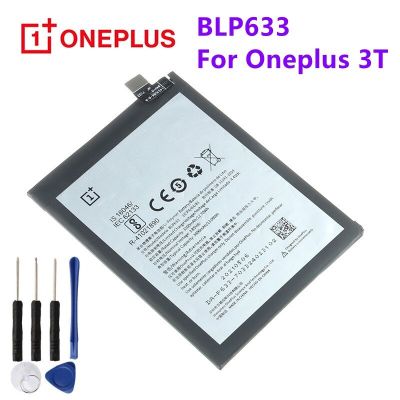 แบตเตอรี Oneplus 3T A3010 A3003 BLP633 BLP633 3400MAh แบตเตอรี่โทรศัพท์ฟรีเครื่องมือ