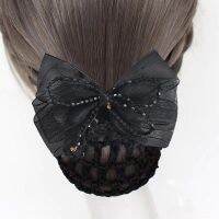 Professional head flower stewardess nurse coiffure mesh bow hairpin Korean new hair accessories