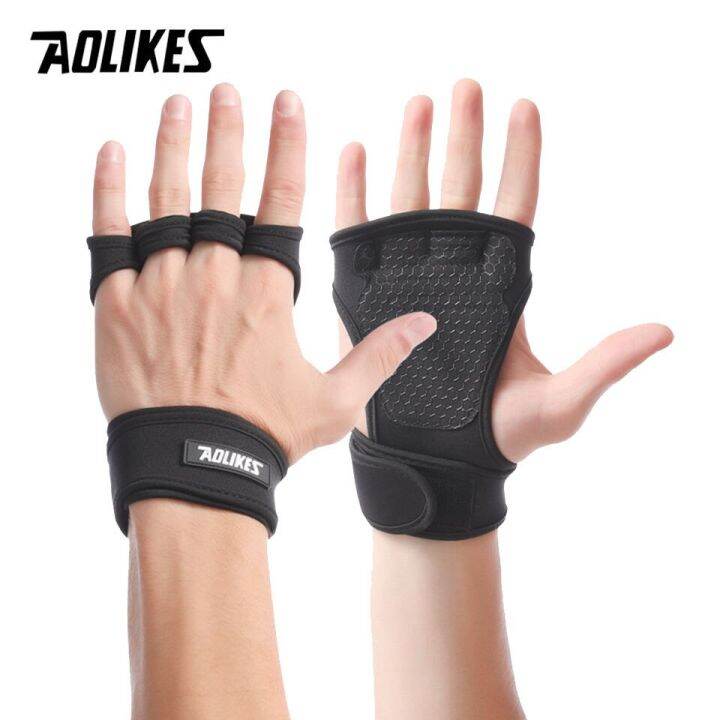 AOLIKES Weight Lifting Gloves Training Gym Grips Fitness Glove