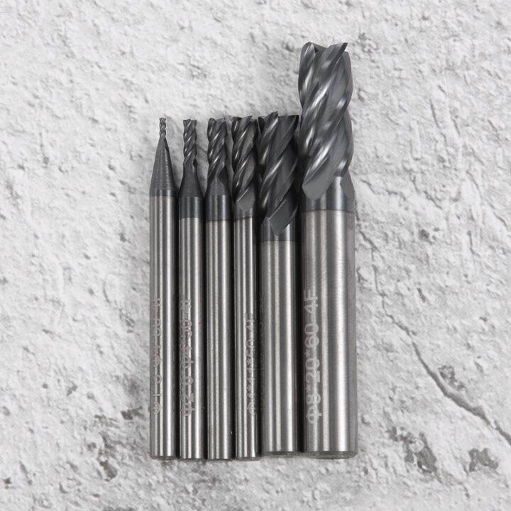 6pcs-4-flutes-end-mills-set-for-steels-square-cnc-carbide-milling-cutter-spiral-router-bits-dia-1-2-3-4-6-8mm