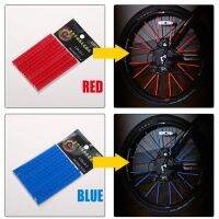 12PCS Bicycle Reflective Stickers Wheel Spokes Tubes Strip Safety Warning Light Reflector Night Riding Bicycle Accessories