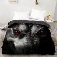 3D HD Digital Printing Custom Duvet Cover,ComforterQuiltBlanket case Queen King Bedding 240x220,Bedclothes Animal Black wolf