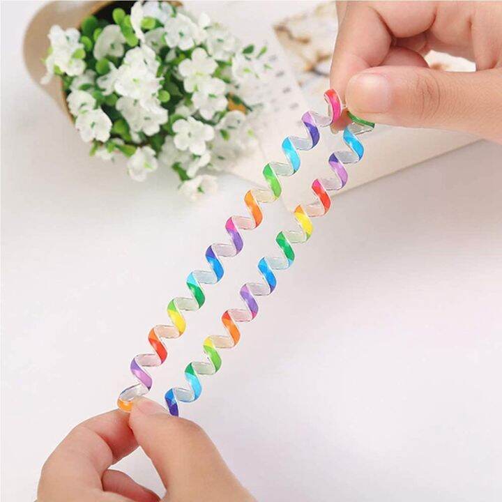 24-pcs-colorful-spring-wrist-coil-keychain-stretchable-wrist-keychain-bracelet-wrist-coil-wrist-band-key-ring-chain