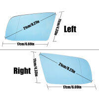 สำหรับ Bmw 5 Series E60 E61 E63 E64 2003-2010ซ้ายและขวาสีฟ้าอุ่นกระจกมองหลังมุมกว้างกระจกมองหลัง