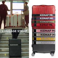 สายรัดกระเป๋าเดินทาง สกรีนชื่อ LUGGAGE STRAP รุ่น BLACK COLLECTION KIDNAP ME.