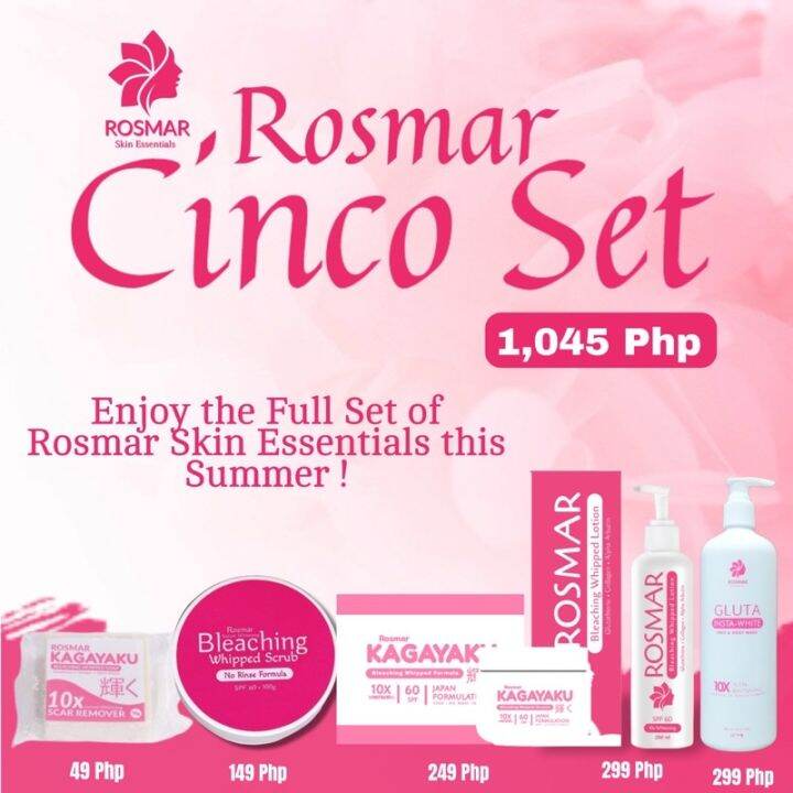 ROSMAR Trio / Quadro / Cinco Set Lazada PH