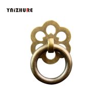 Classical Pull Ring Chinese Style Antique Furniture Pure Copper Cupboard Wooden Box Jewelry Boxes Door Drawer Copper Hand