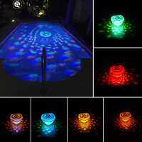 LED Pool Light 4 Colors 5 Modes Fish Light Hot Bathtub Pond Garden Decoration Fountain Underwater Pool Party Decoration Lights