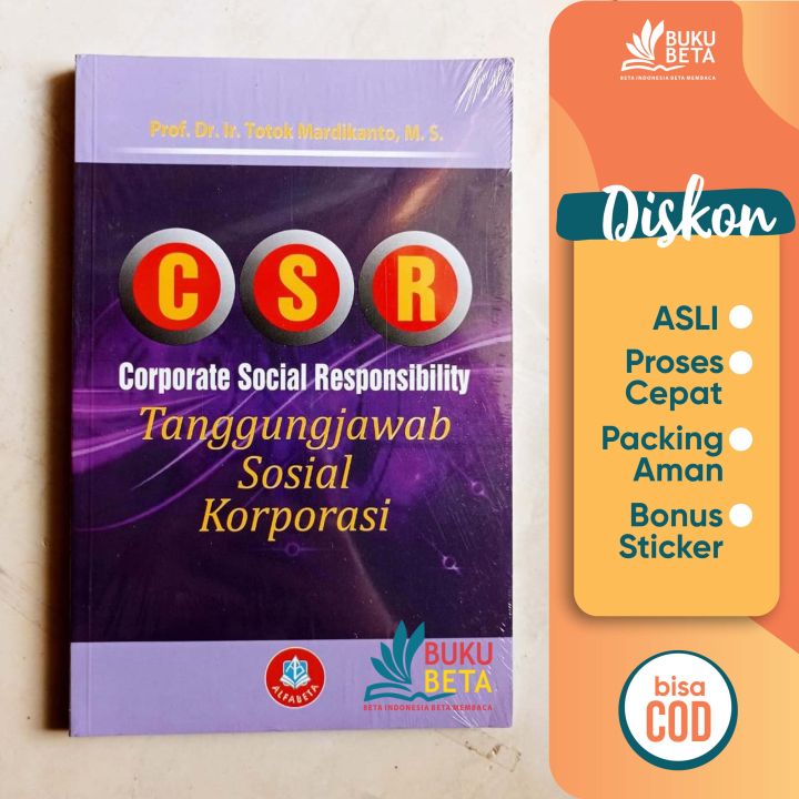 Buku Beta - CSR Corporate Social Responsibility Tanggung Jawab Sosial ...