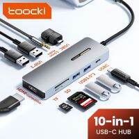 อะแดปเตอร์ฮับ USB Toocki ถึง5Gbps ช่องเสียบ USB3.0 /Sd/tf สำหรับตัวแยก3.0ชนิด USB-C MacBook Ipad