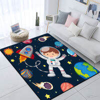 Kartun Astronaut Bilik Kanak-Kanak Hiasan Permaidani Berkhemah Kusyen Majasan Main เสื่อพรมเช็ดเท้า Permainan พรมเช็ดเท้า S