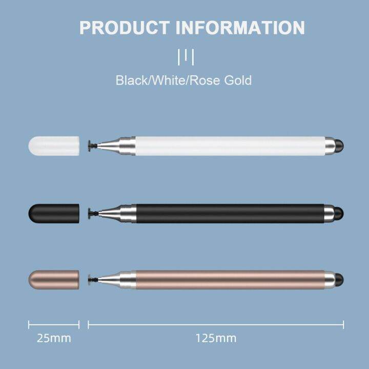 ข้อเสนอพิเศษปากกาสไตลัสแบบ2-in-1อเนกประสงค์สำหรับ-ipad-แท็บเล็ตดินสอสัมผัสแบบ-capacitive-สำหรับปากกาสัมผัสหน้าจอวาดภาพโทรศัพท์