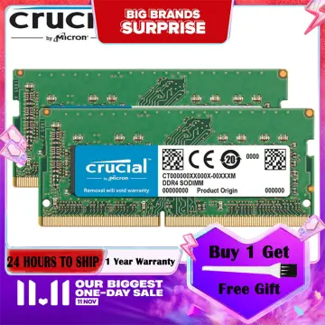 CRUCIAL - 16GB DDR4 2400 MT/S PC4-19200 CL17 DR X8 UNBUFF SODIMM 260PIN