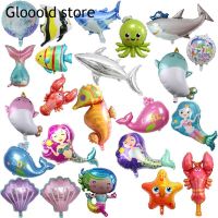 Mermaid ocean Marine life theme Party Hawaii Sea Shells Birthday Party Baby Shower Decor GirlKid Toys Summer BeachAnimal Balloon Balloons