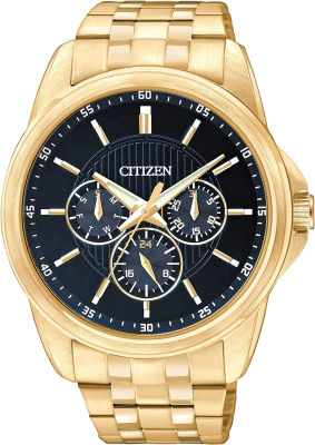 Citizen Quartz Mens Watch, Stainless Steel, Classic Gold
