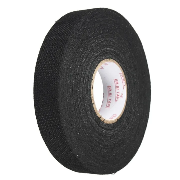 Car Adhesive Tape Flannel Fabric Tape Harness Tape 19mmx25m Black ...